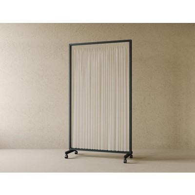 Curtained Movable Room Partition