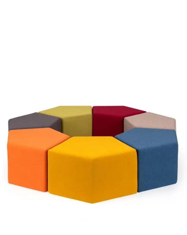 pentagonal poufs
